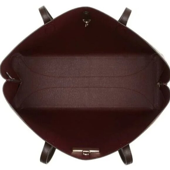 Kate Spade All Day Tote Leopard Brown Leather Shoulder Bag Purse Wristlet Set - Picture 9 of 10